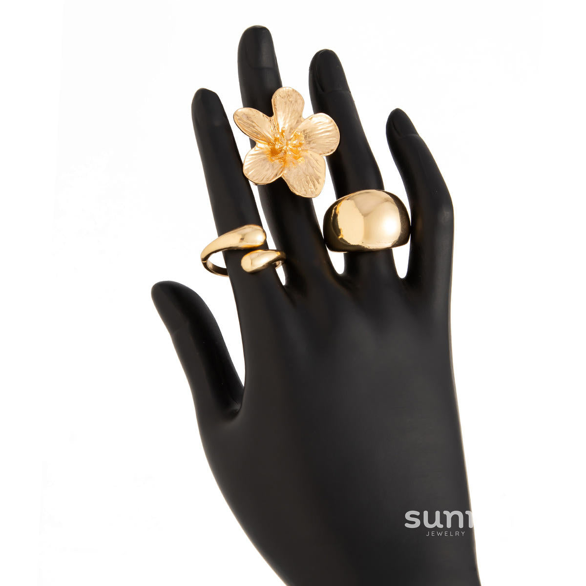 Yanely Baroque Pearl Ring Set [60VWTEC1]
