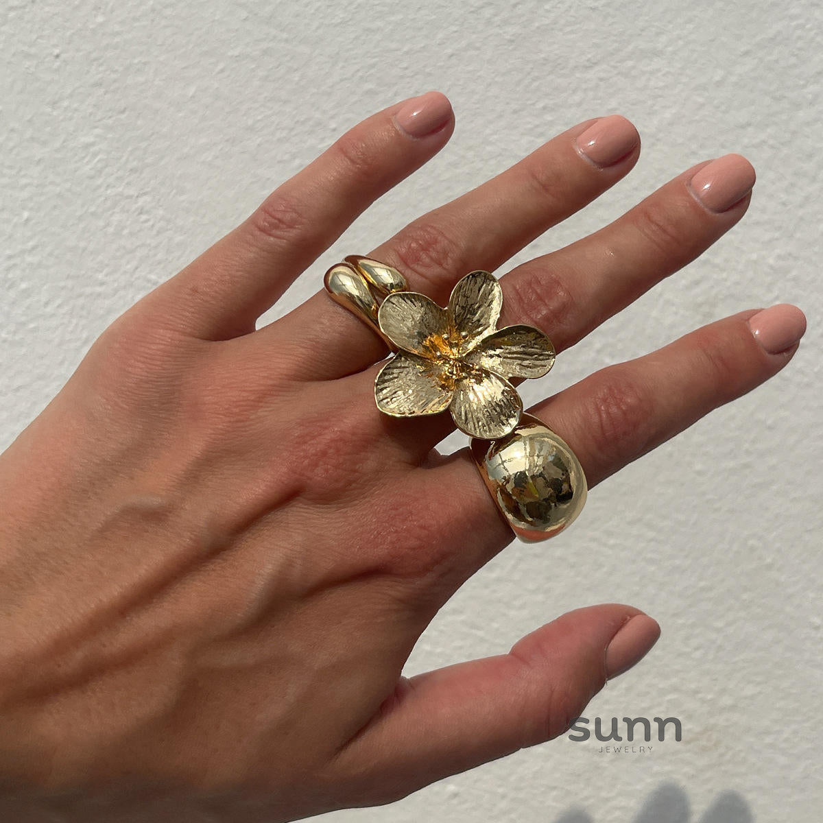 Yanely Baroque Pearl Ring Set [ENFL14BF]