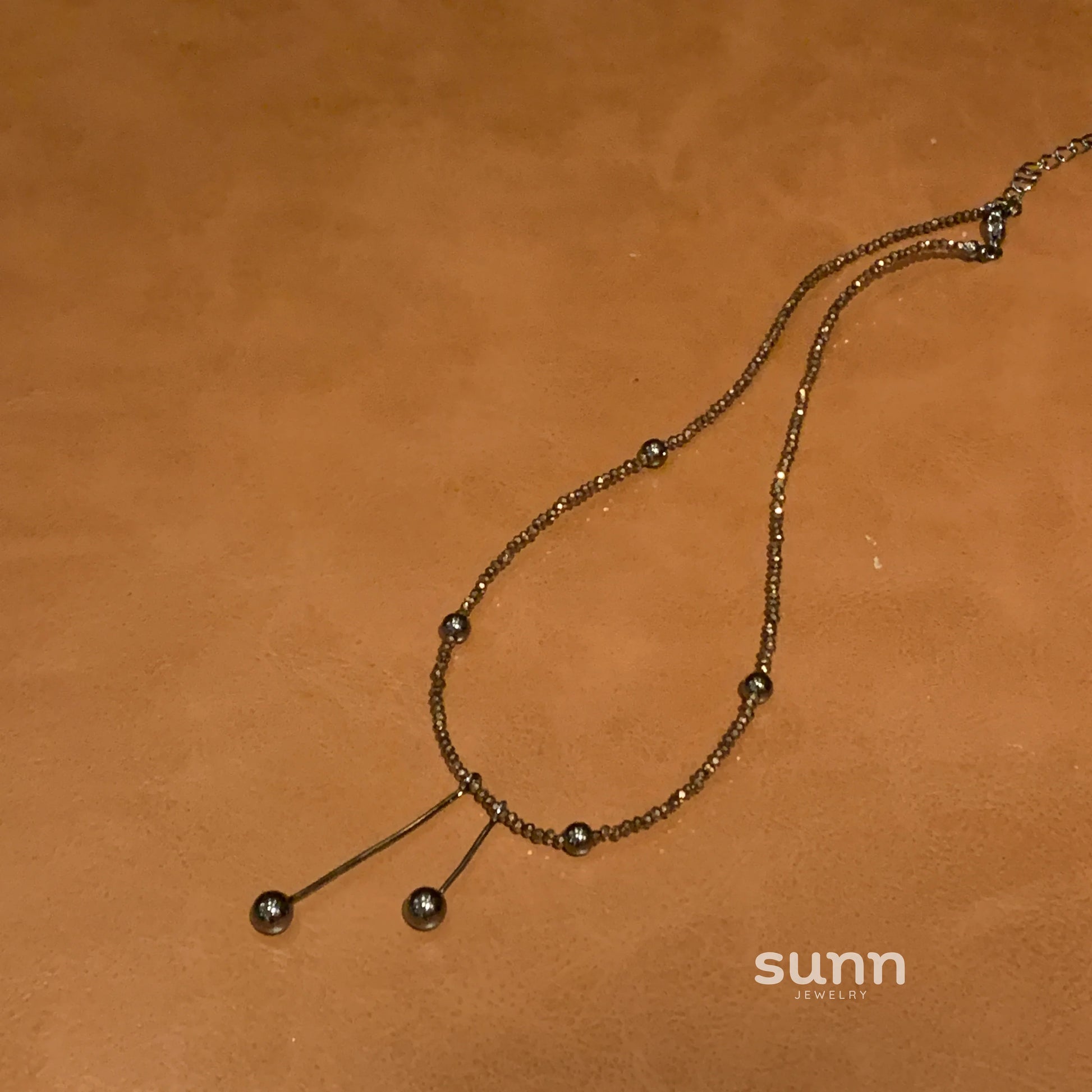 Yaneth Coffee Crystal Necklace