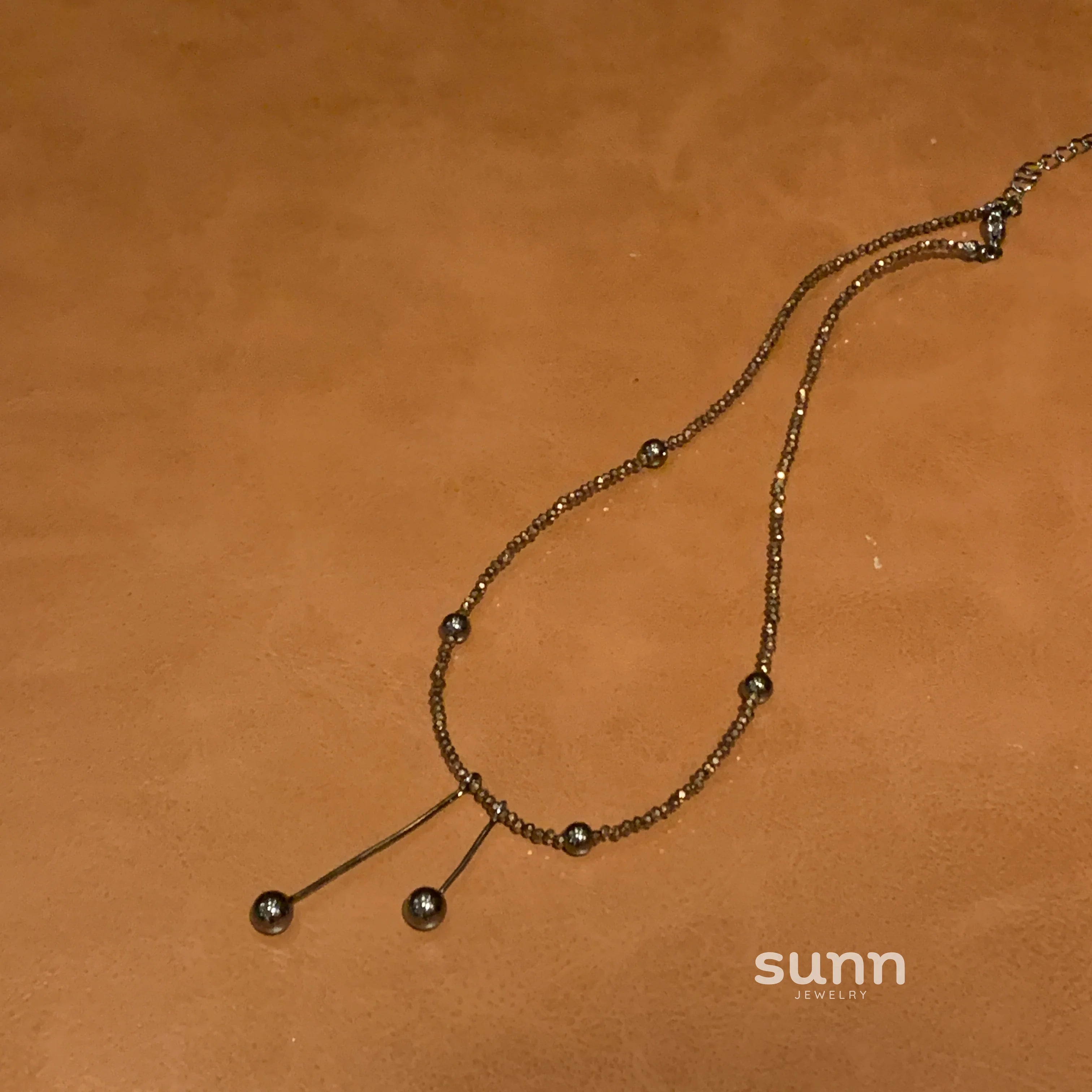 Yaneth Coffee Crystal Necklace