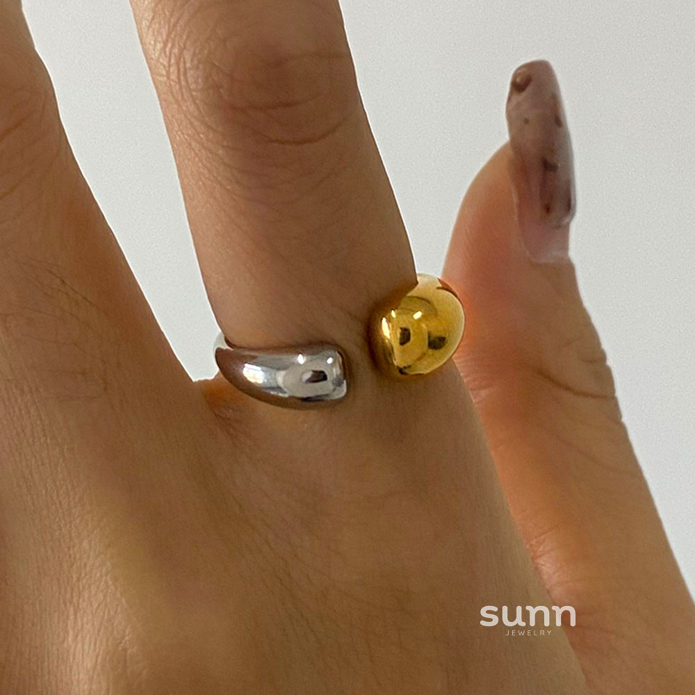 Yarely Geometric Steel Rings [FODPX8RB]