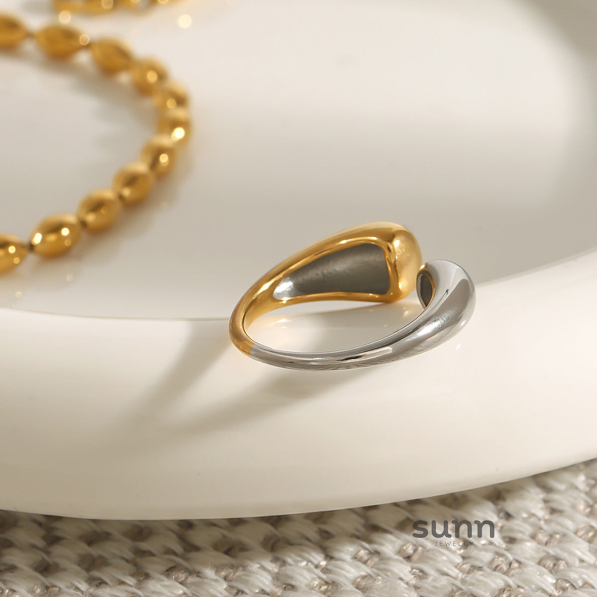 Yarely Geometric Steel Rings [7YVKV4LC]