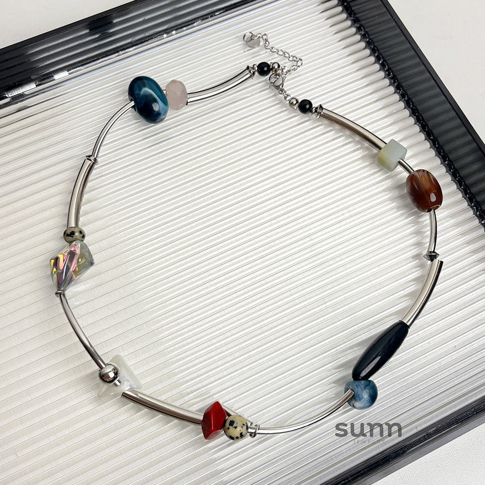 Yarielis Organic Stone Choker [J4N0BYFT]