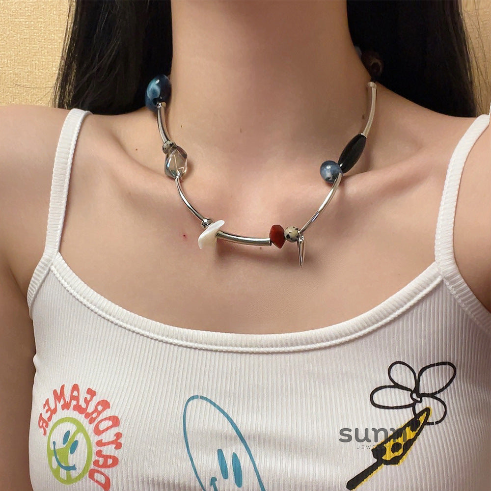 Yarielis Organic Stone Choker [6X9RNL79]