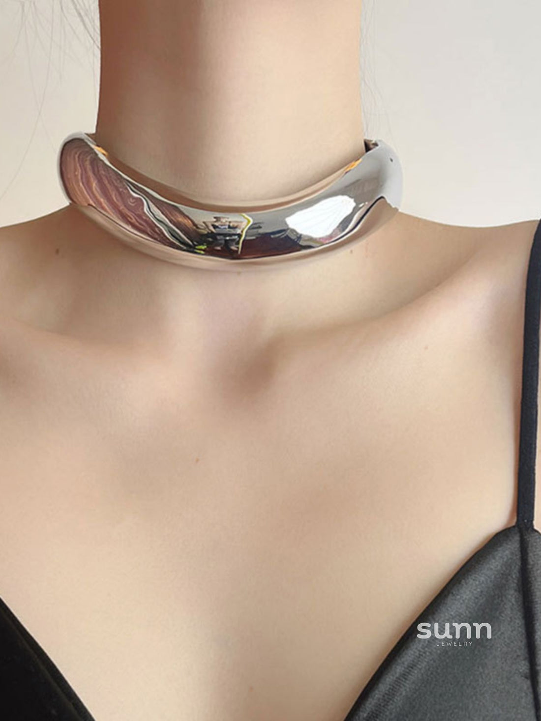 Yaritza Glossy Collar Choker [3WRGI2AR]