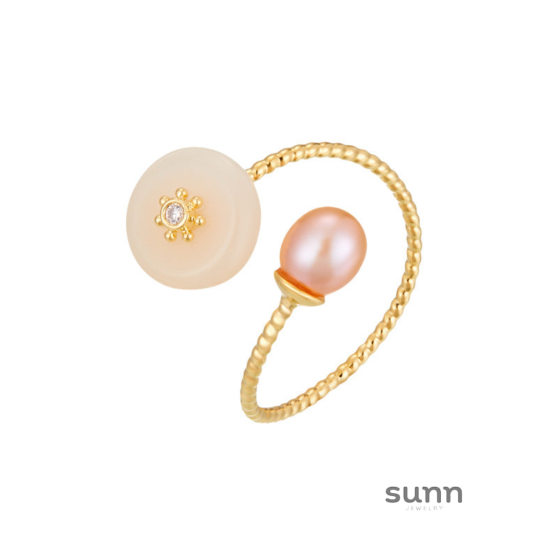 Yaritza Pearl Jade Ring [YNT0JEJZ]