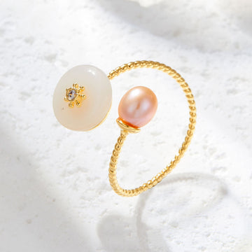 Yaritza Pearl Jade Ring [BKHEZ2B4]