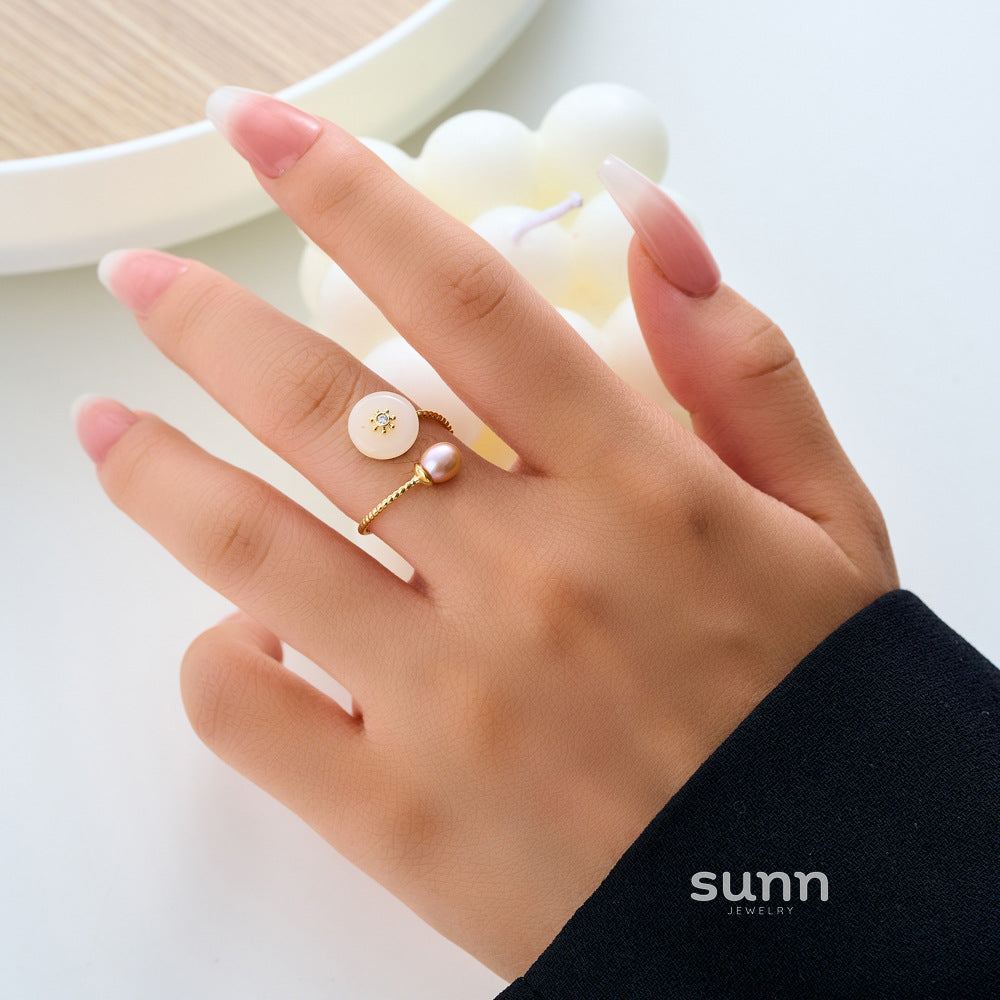 Yaritza Pearl Jade Ring [BKHEZ2B4]