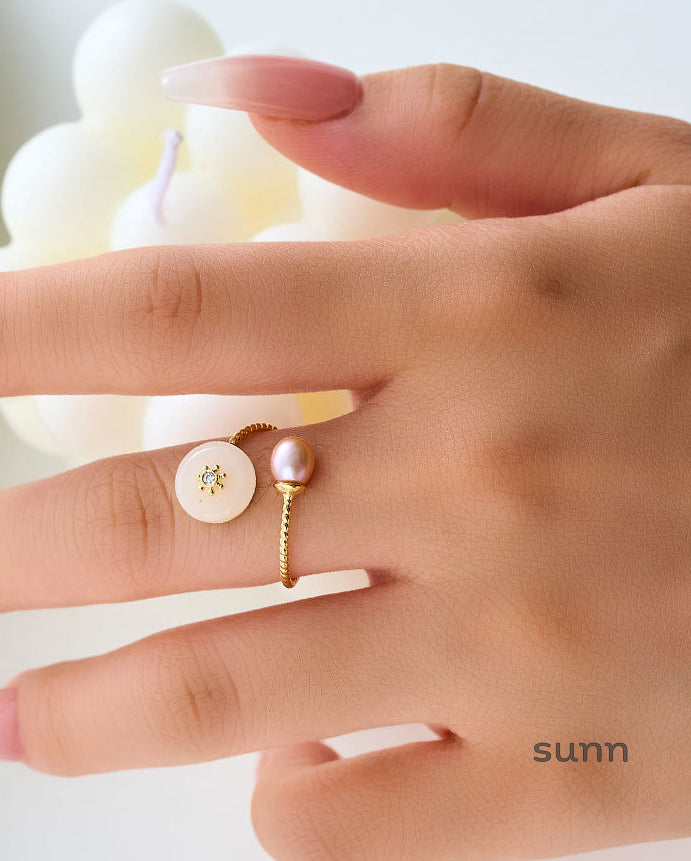 Yaritza Pearl Jade Ring [49VGJKLI]