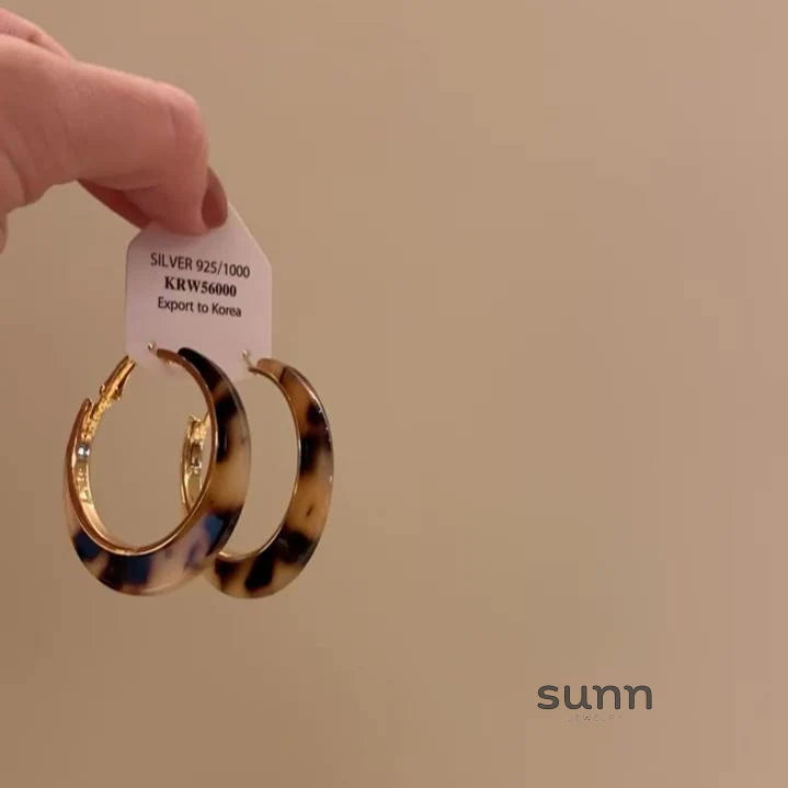 Yashika Leopard Hoop Earrings