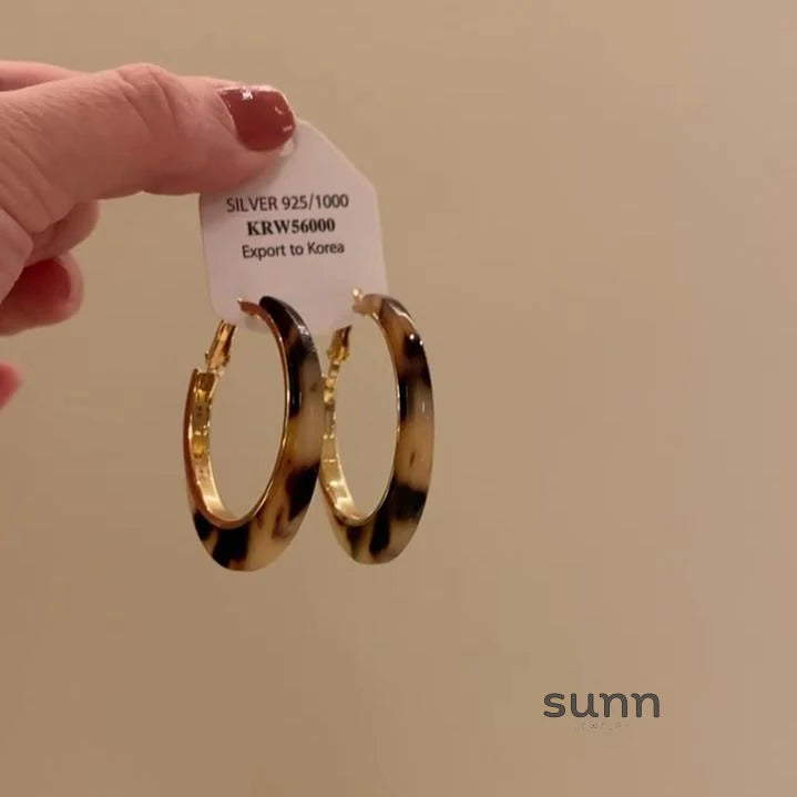Yashika Leopard Hoop Earrings