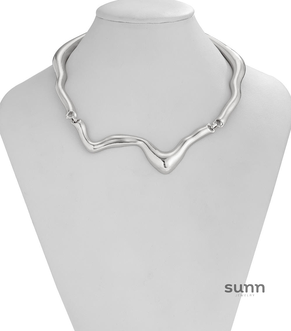 Yashvi Sculpted Metal Choker [R2MO0T9T]
