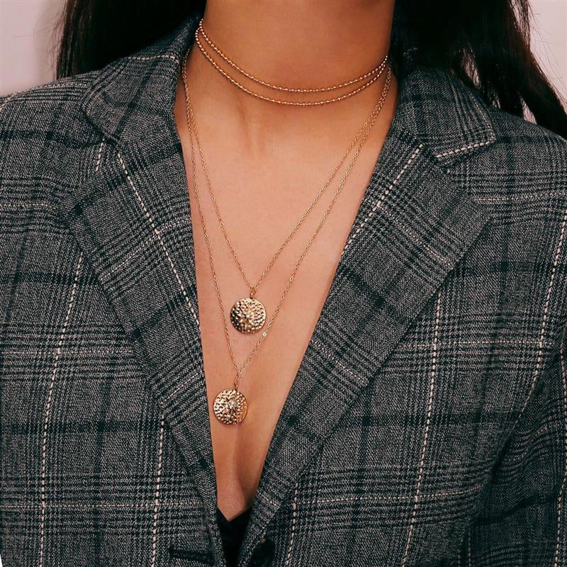 Yashvi Textured Layered Necklace