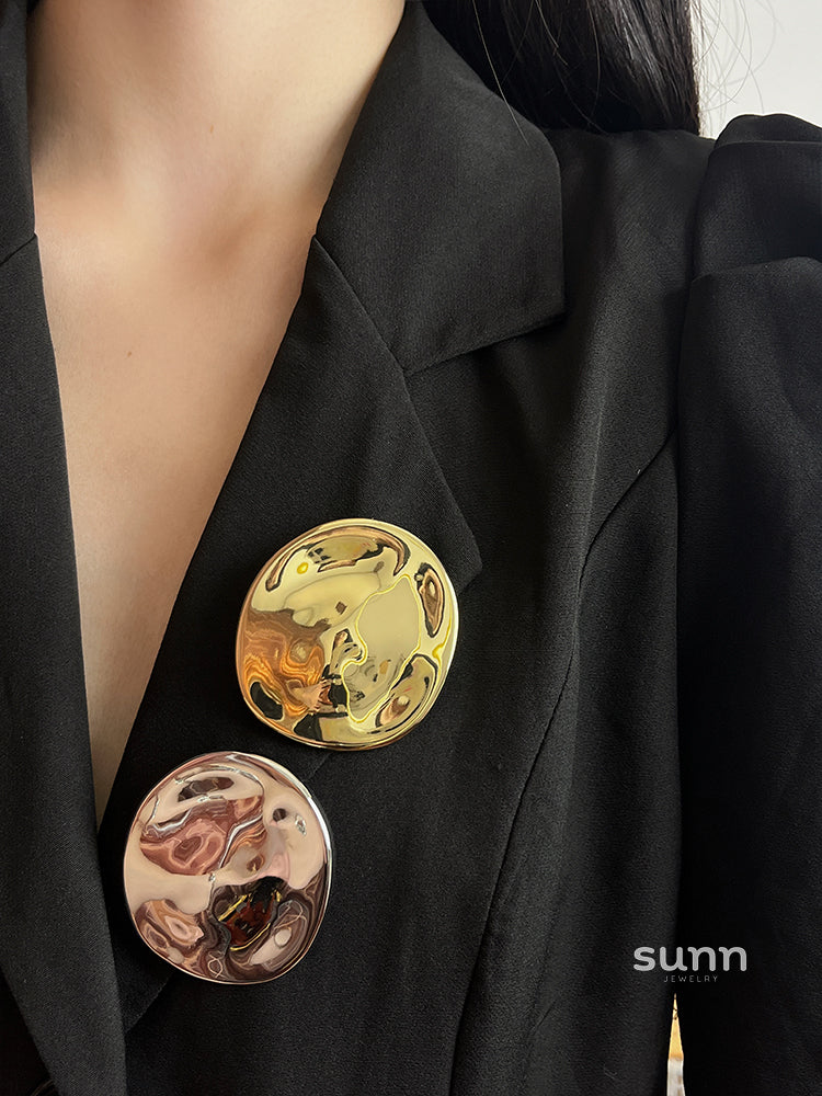 Yaslin Irregular Circle Brooch