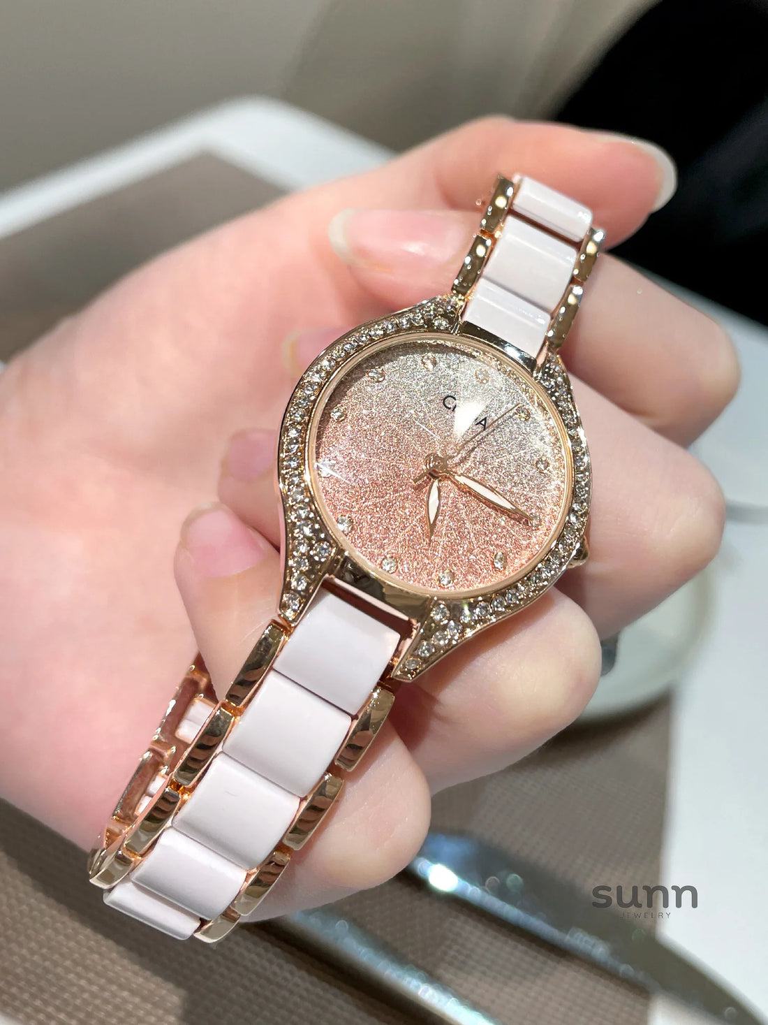 Yasmina Diamond Ceramic Watch