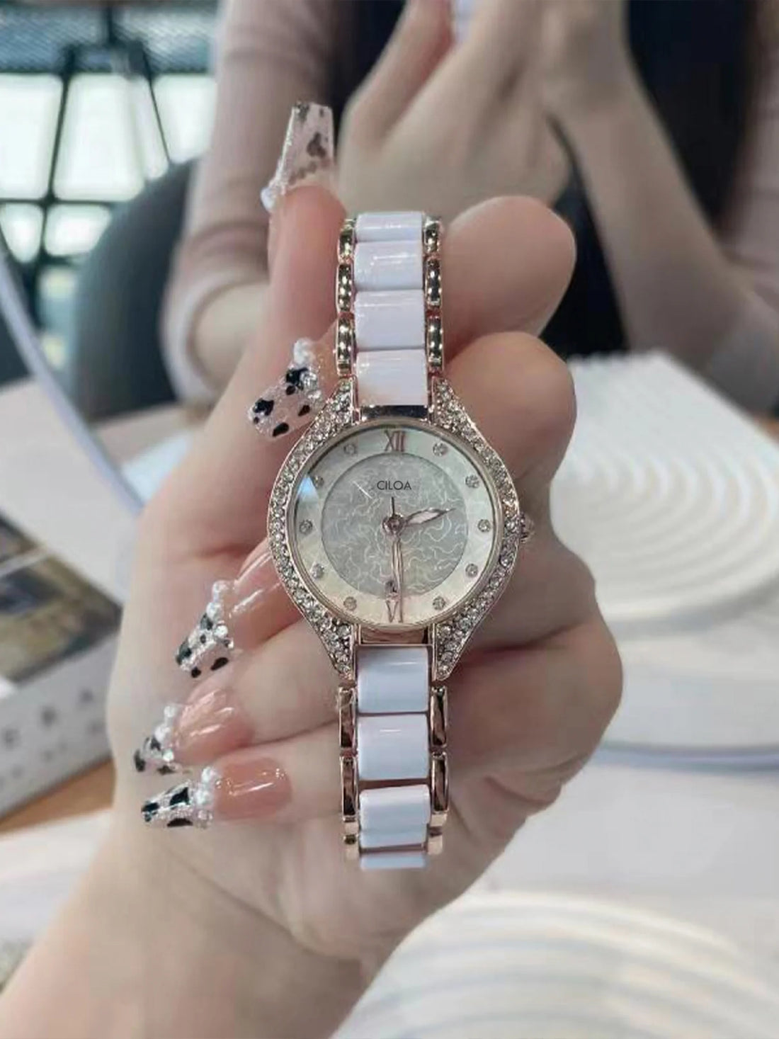 Yasmina Diamond Ceramic Watch