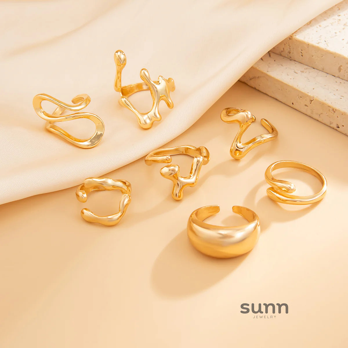 Yehudis Geometric Ring Set