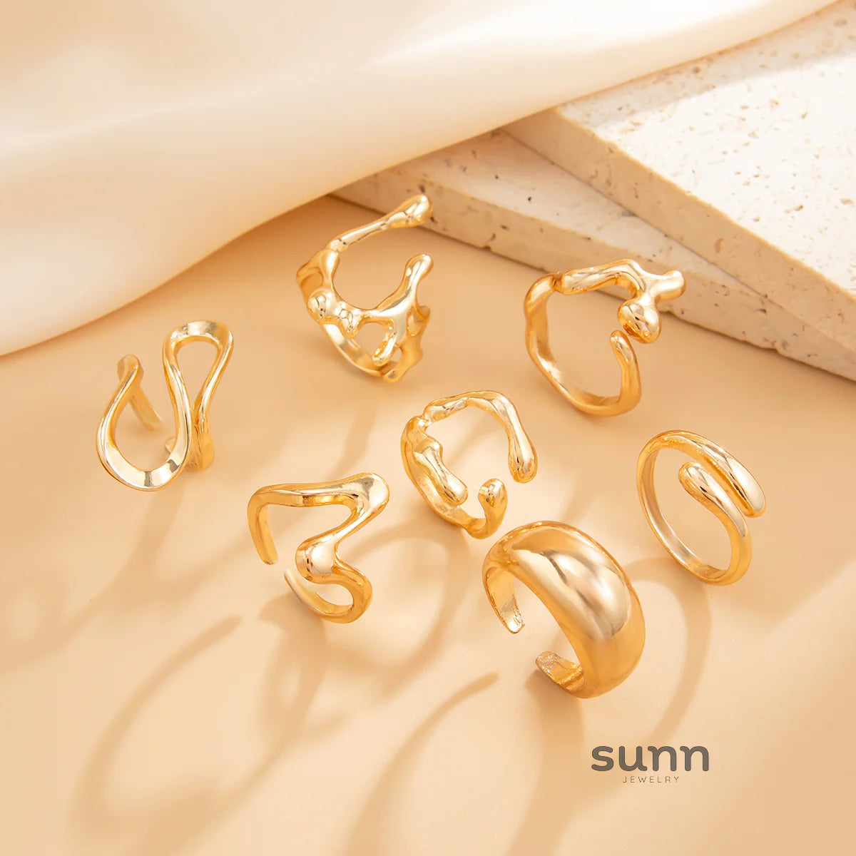 Yehudis Geometric Ring Set