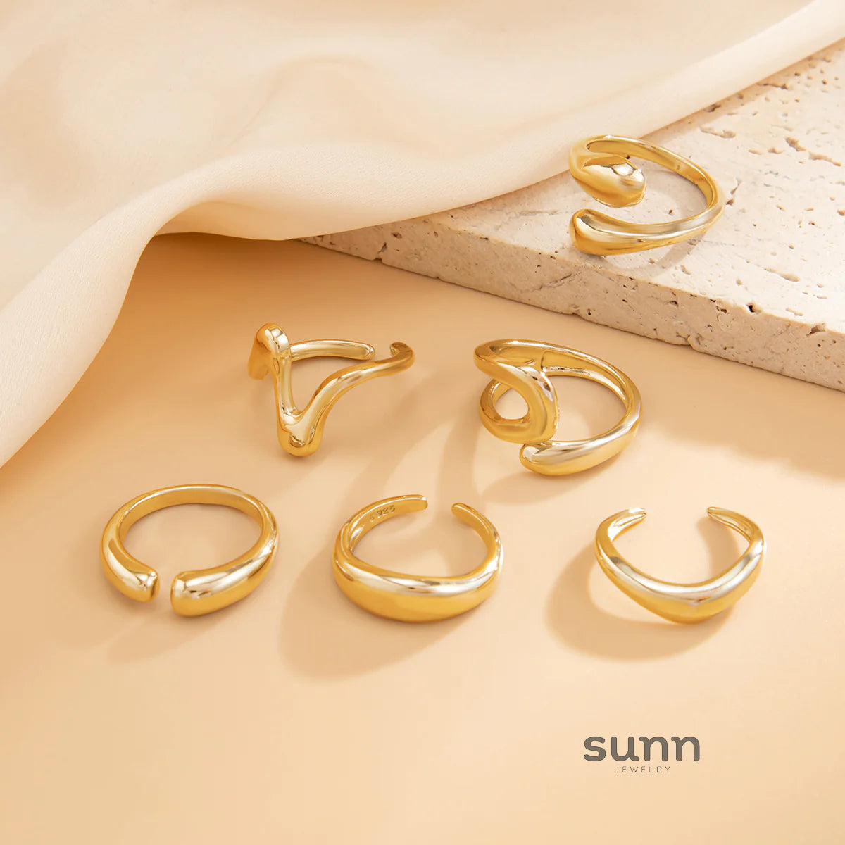 Yehudis Geometric Ring Set