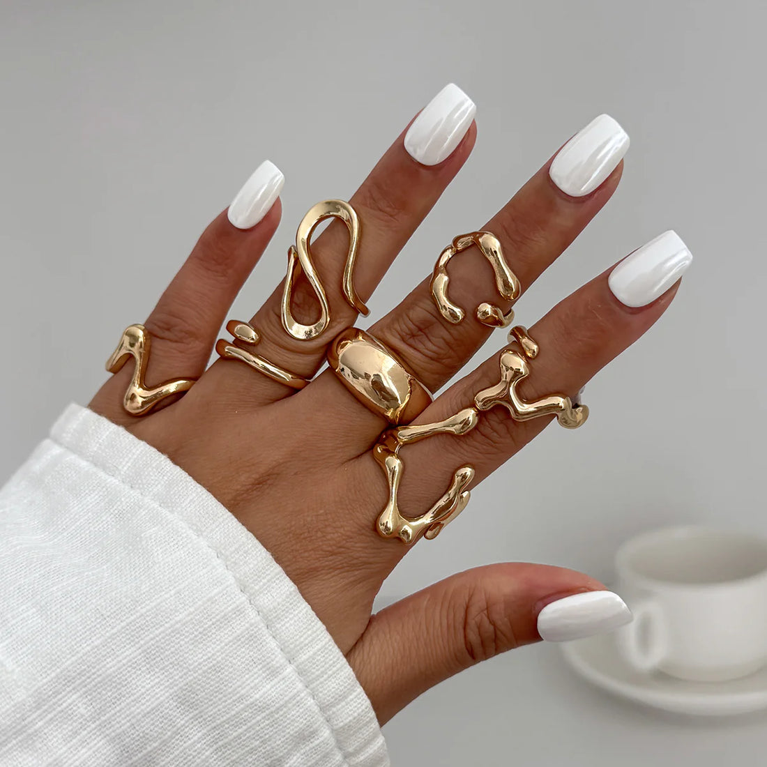 Yehudis Geometric Ring Set