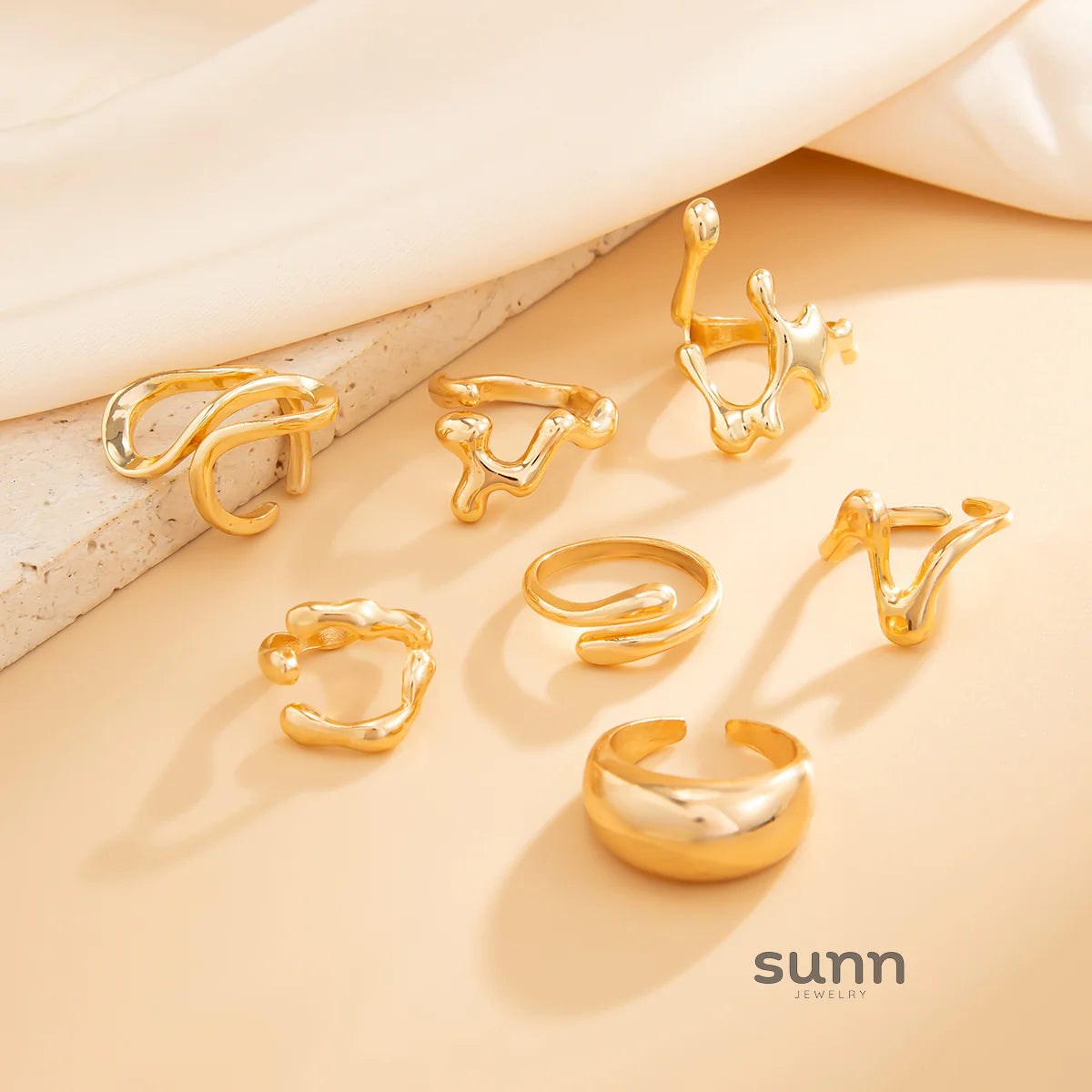 Yehudis Geometric Ring Set