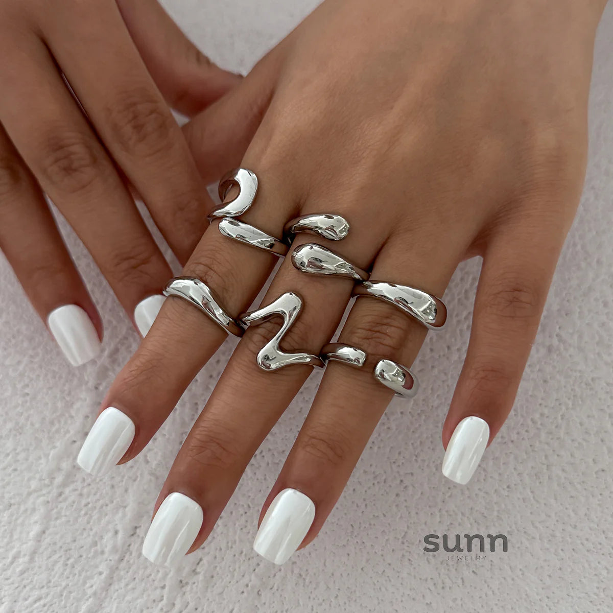 Yehudis Geometric Ring Set