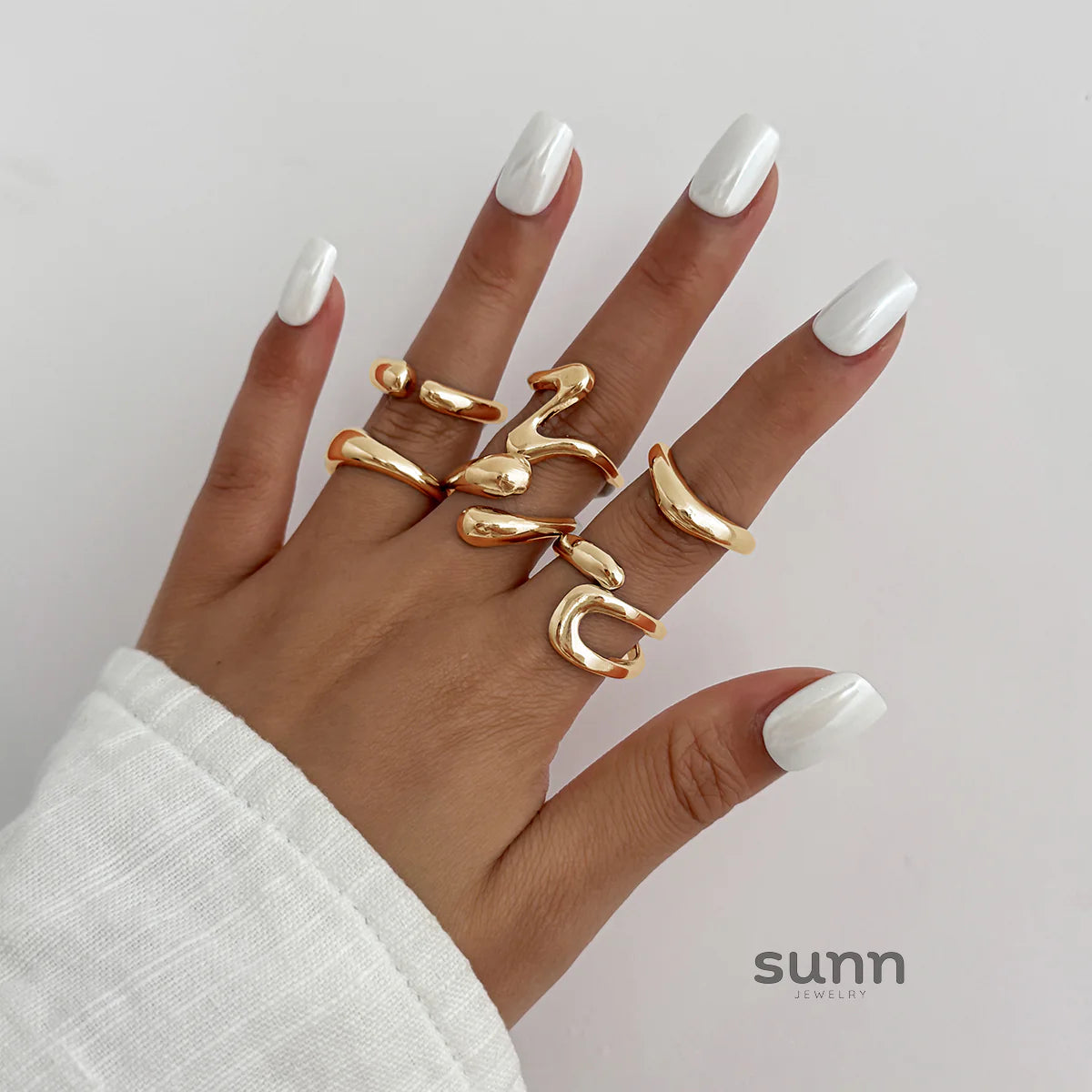 Yehudis Geometric Ring Set