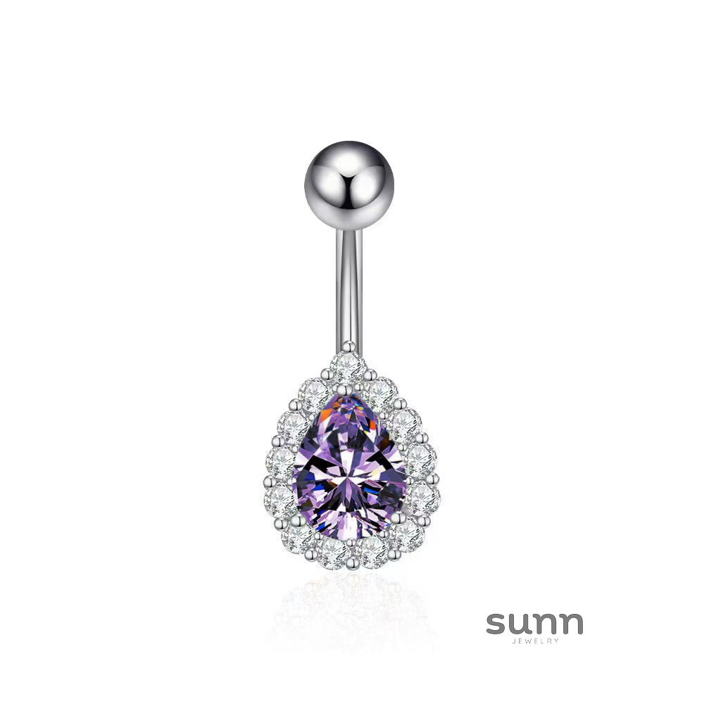 Yeva Angel Tear Navel Ring [KSI8HHWI]