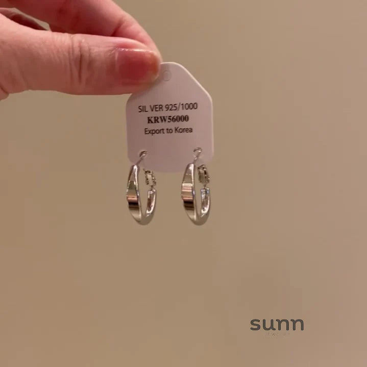 Yohanna Polished Hoop Earrings