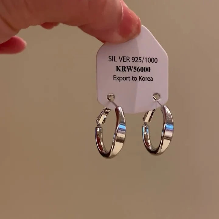 Yohanna Polished Hoop Earrings