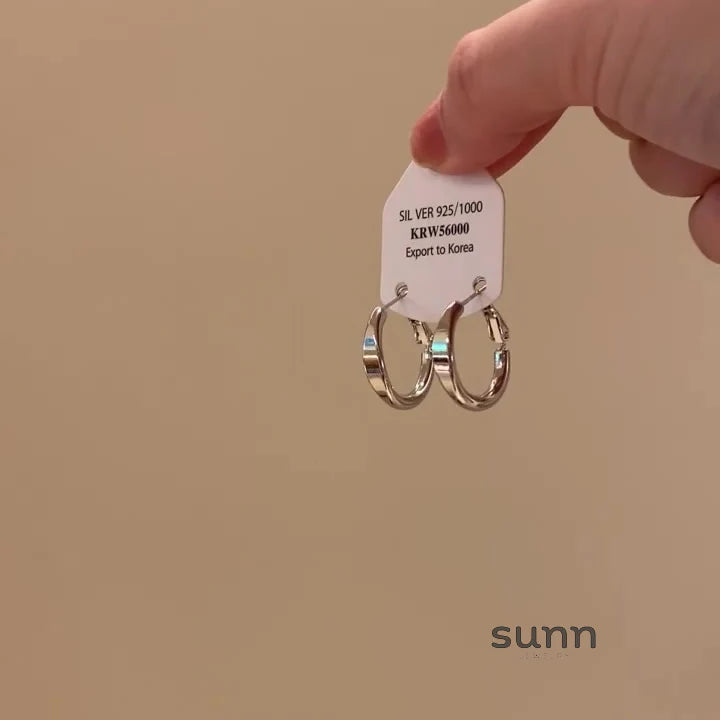 Yohanna Polished Hoop Earrings