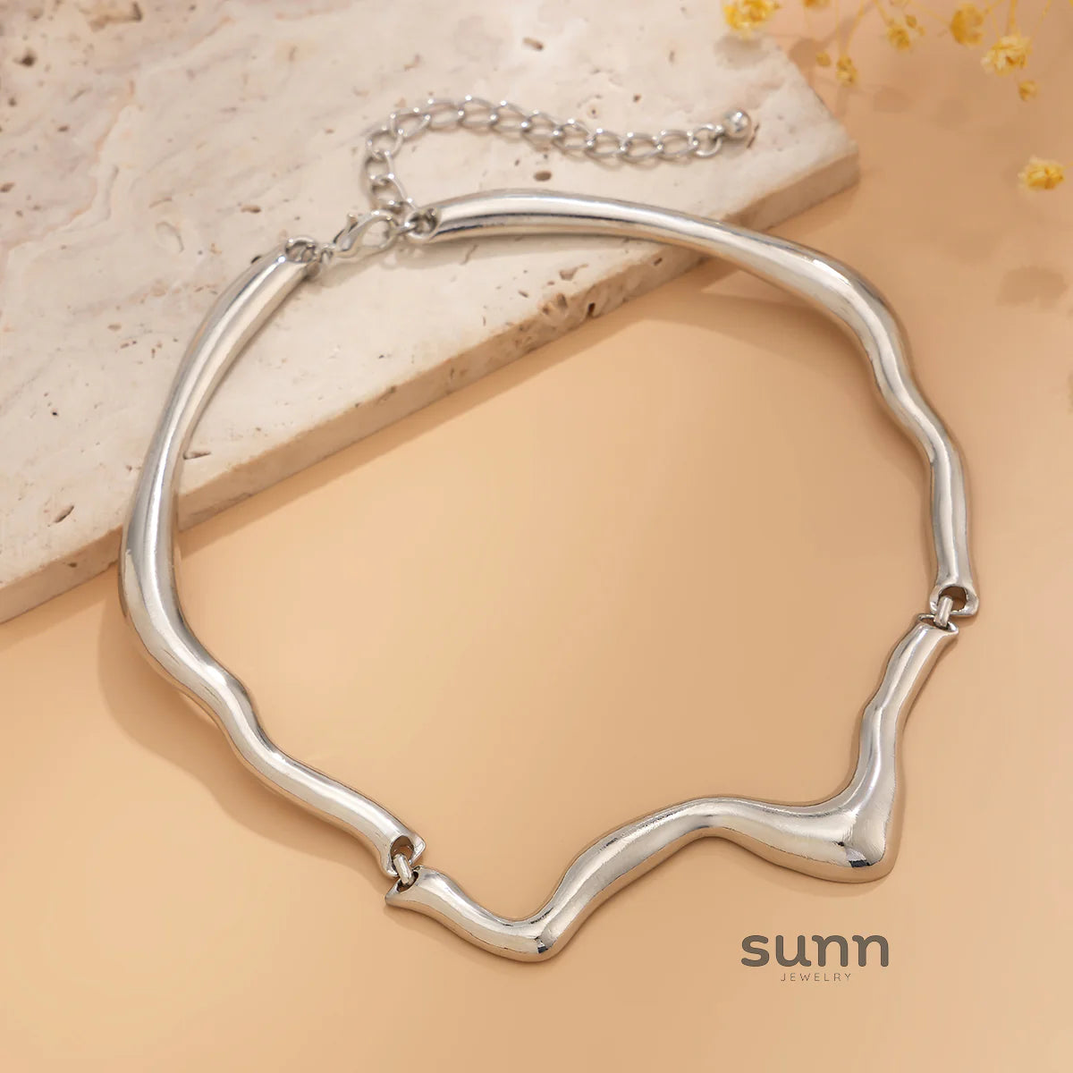 Ysabella Irregular Wave Necklace