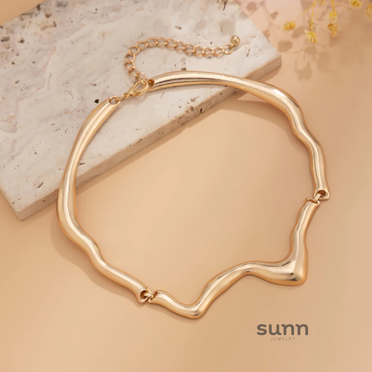Ysabella Irregular Wave Necklace