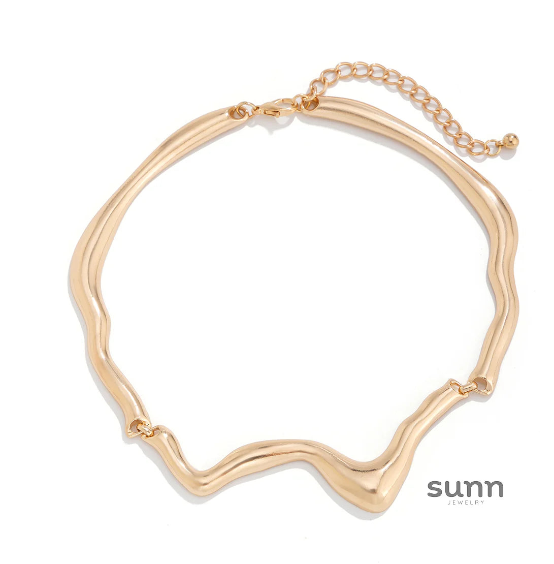 Ysabella Irregular Wave Necklace
