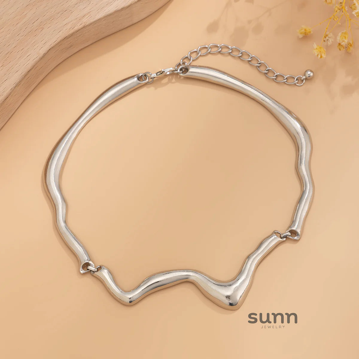 Ysabella Irregular Wave Necklace