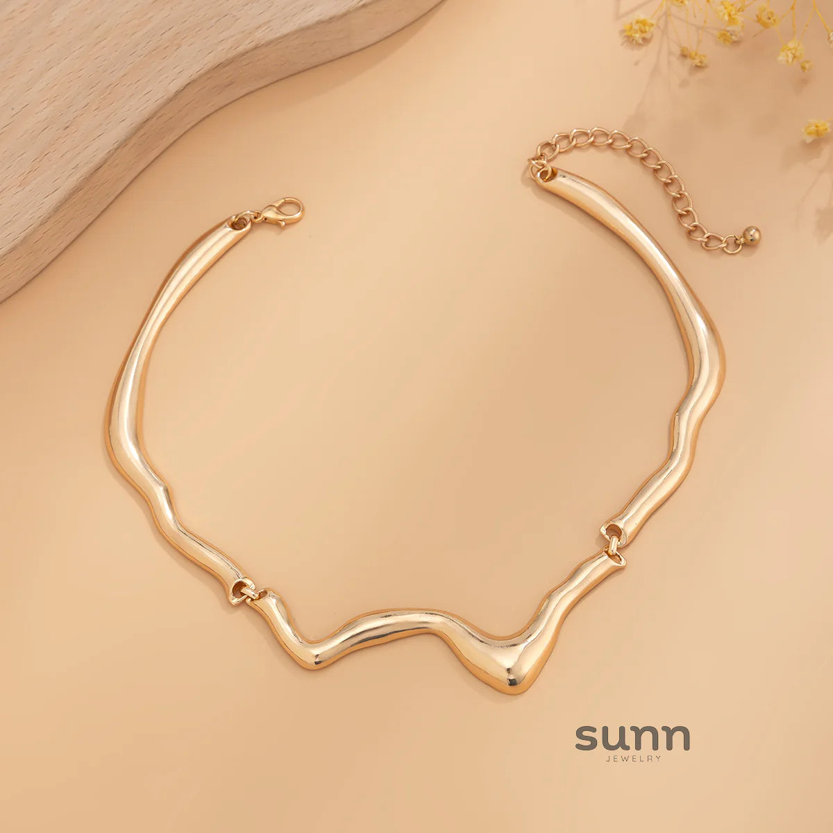 Ysabella Irregular Wave Necklace