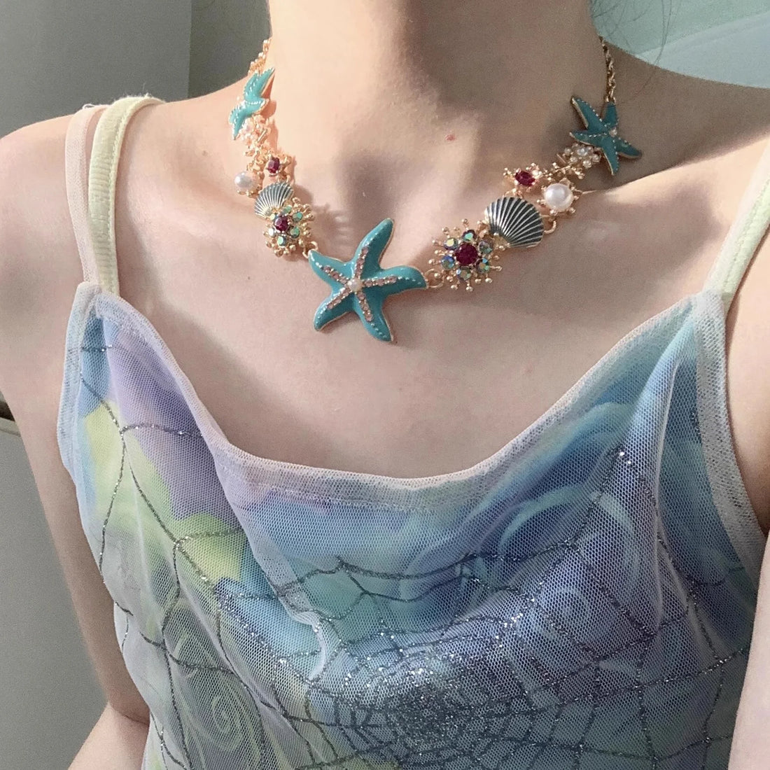 Yuki Colorful Starfish Choker