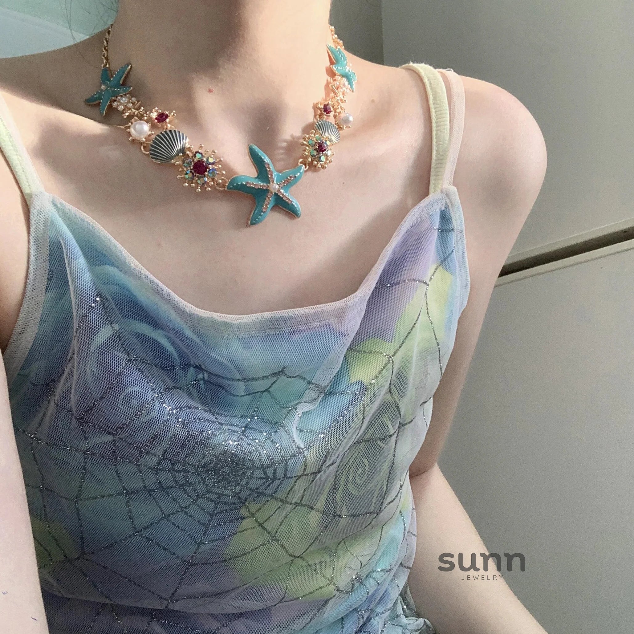 Yuki Colorful Starfish Choker