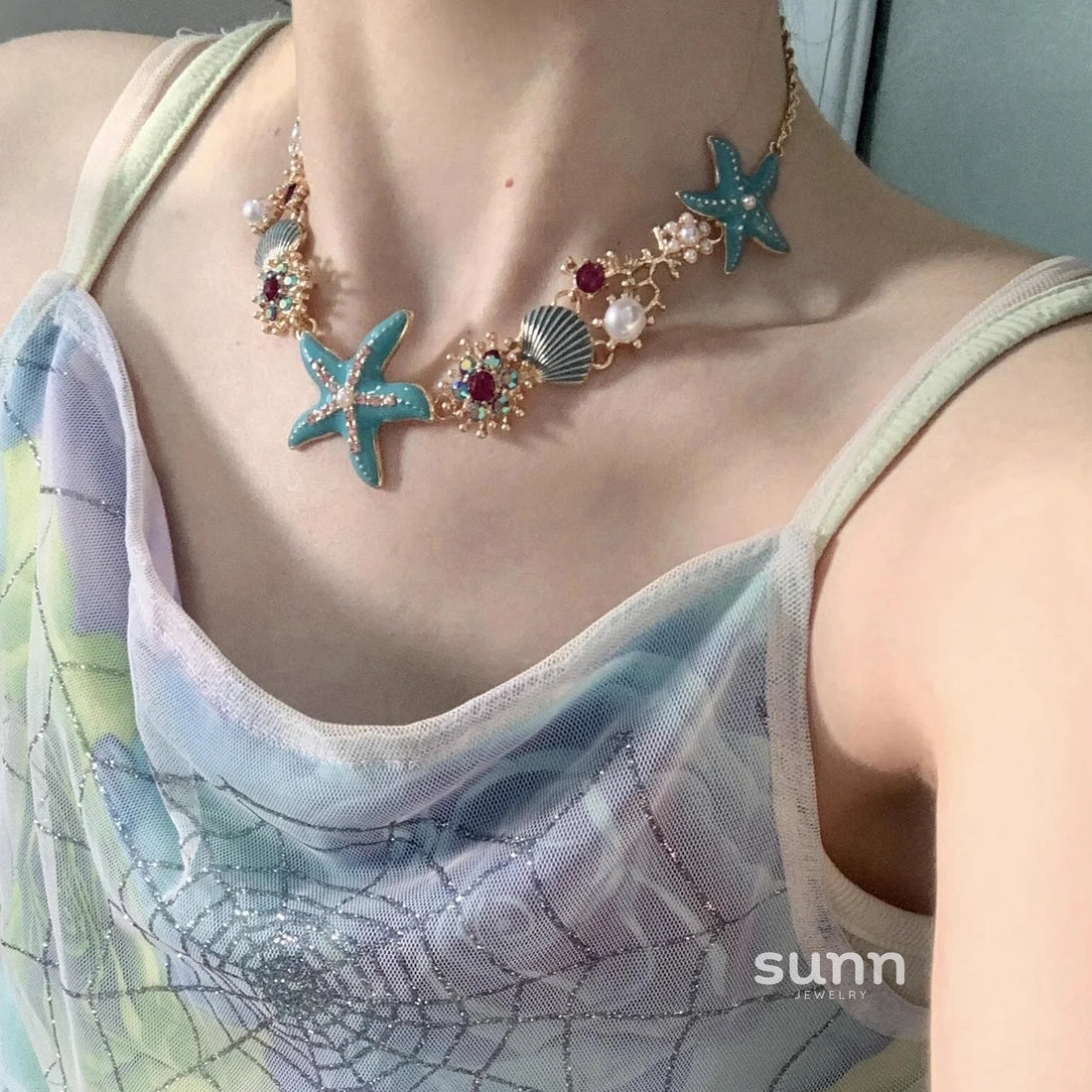 Yuki Colorful Starfish Choker