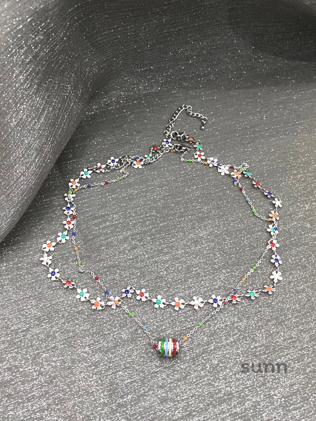 Yuleimy Dopamine Bloom Layered Necklace