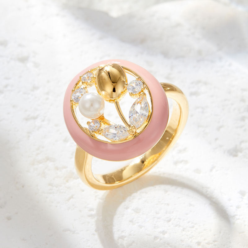 Yuleimy Elegant Tulip Ring [7PCKGF9M]
