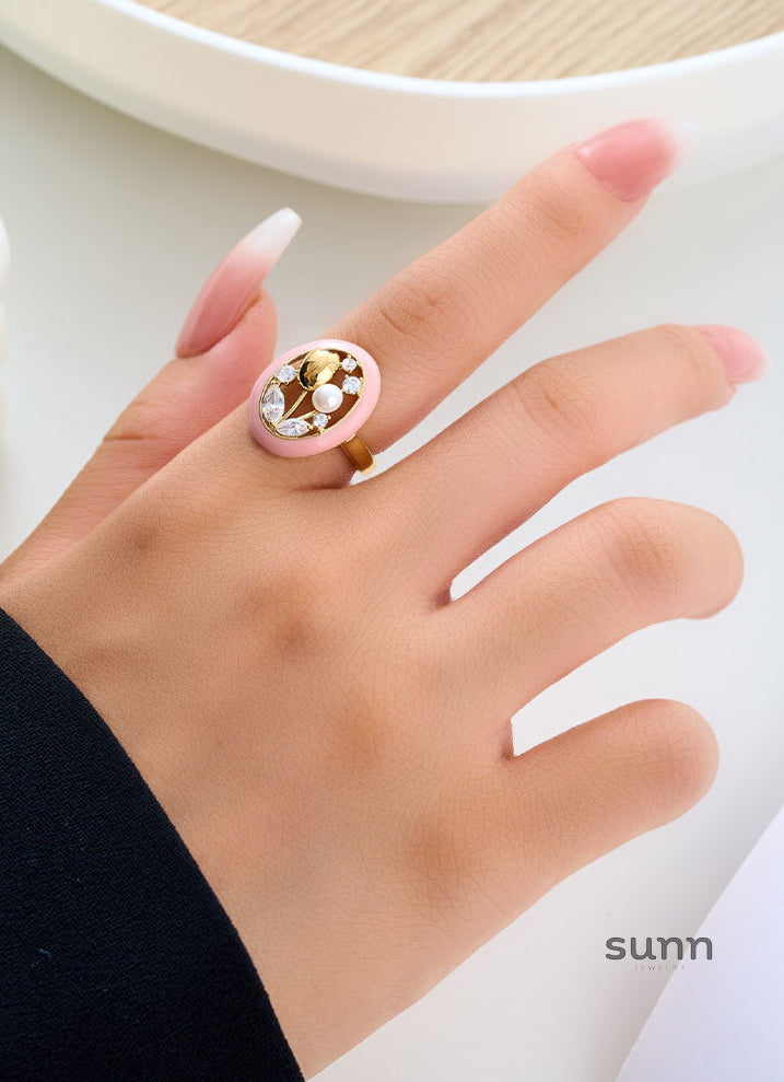 Yuleimy Elegant Tulip Ring [PMS9IIJI]