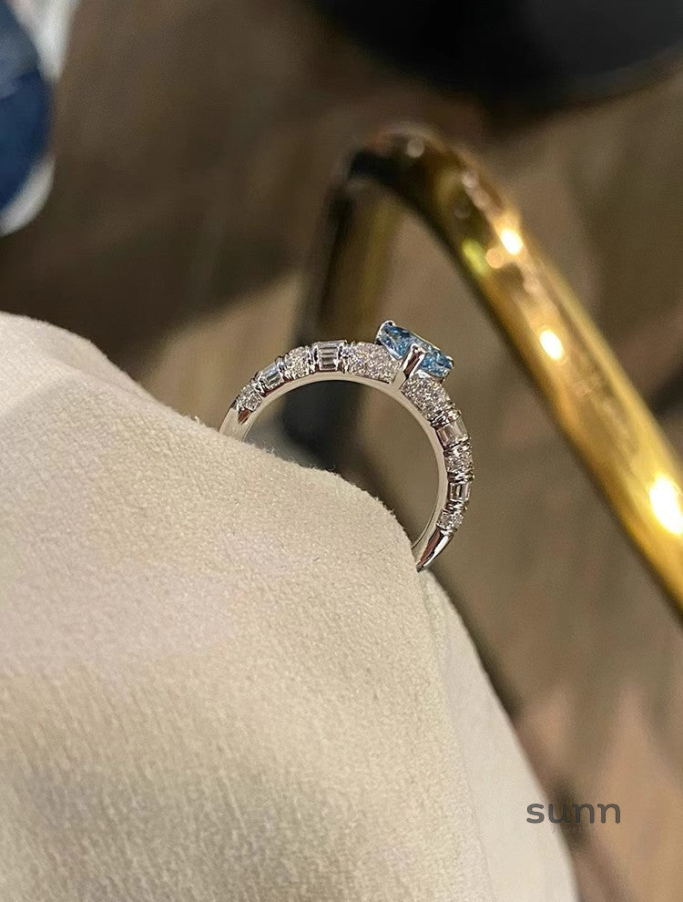 Yulissa Azure Heart Ring [29VUVNQ2]