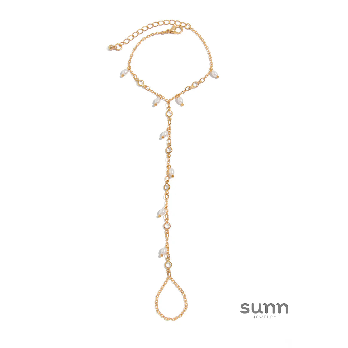 Yuna Pearl Tassel Hand Chain