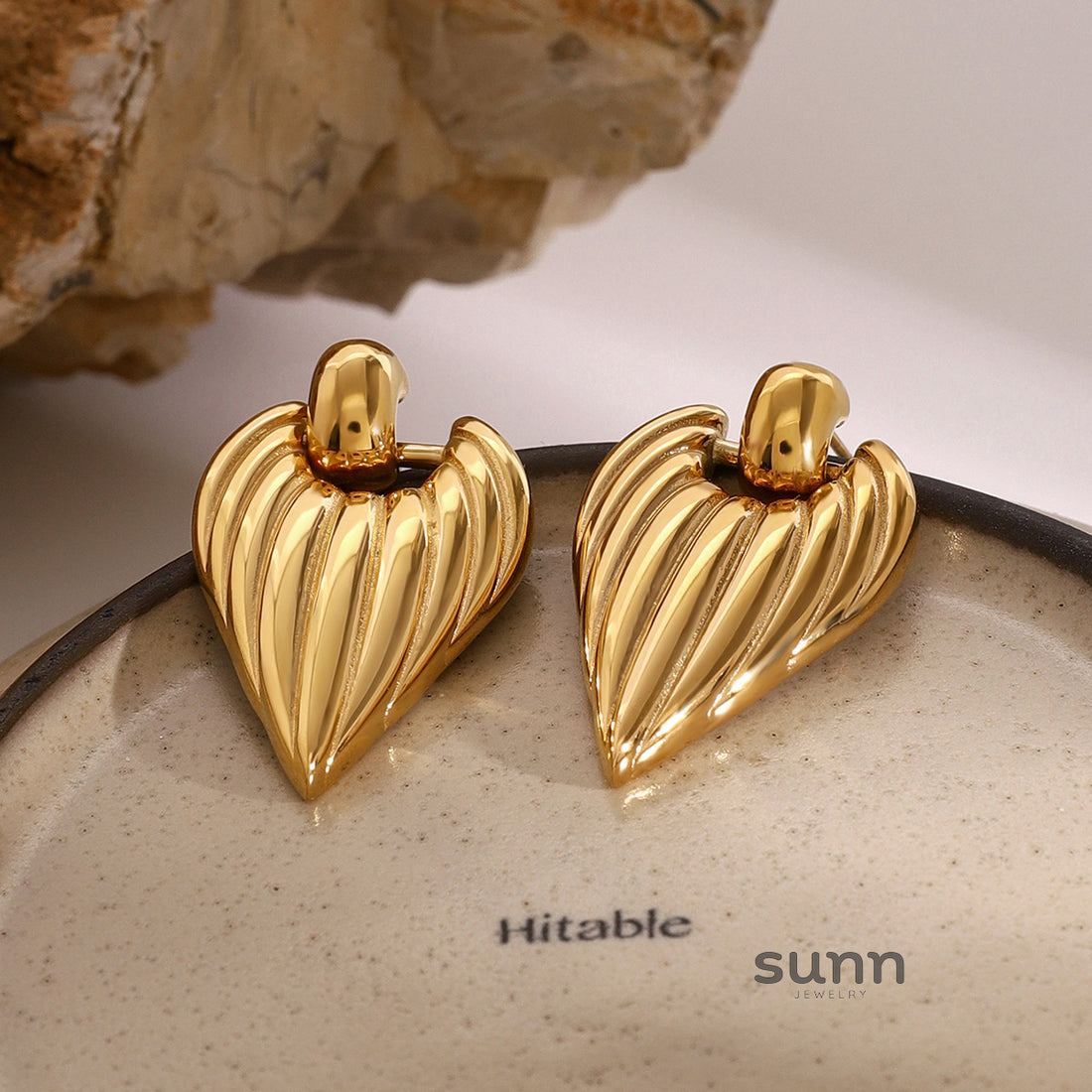 Yurani Geometric Hoop Earrings [50NABZO7]