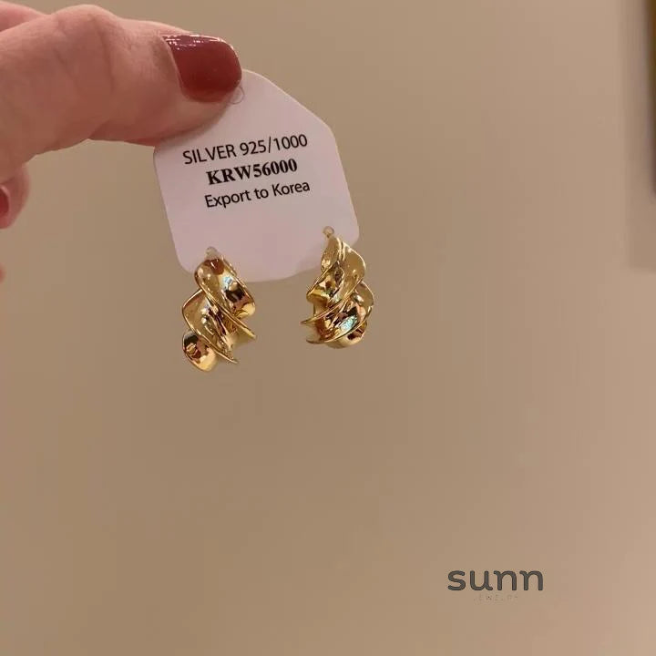 Yuritzi Molten Twist Studs