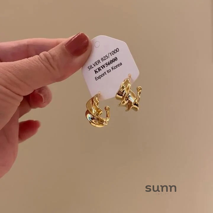 Yuritzi Molten Twist Studs