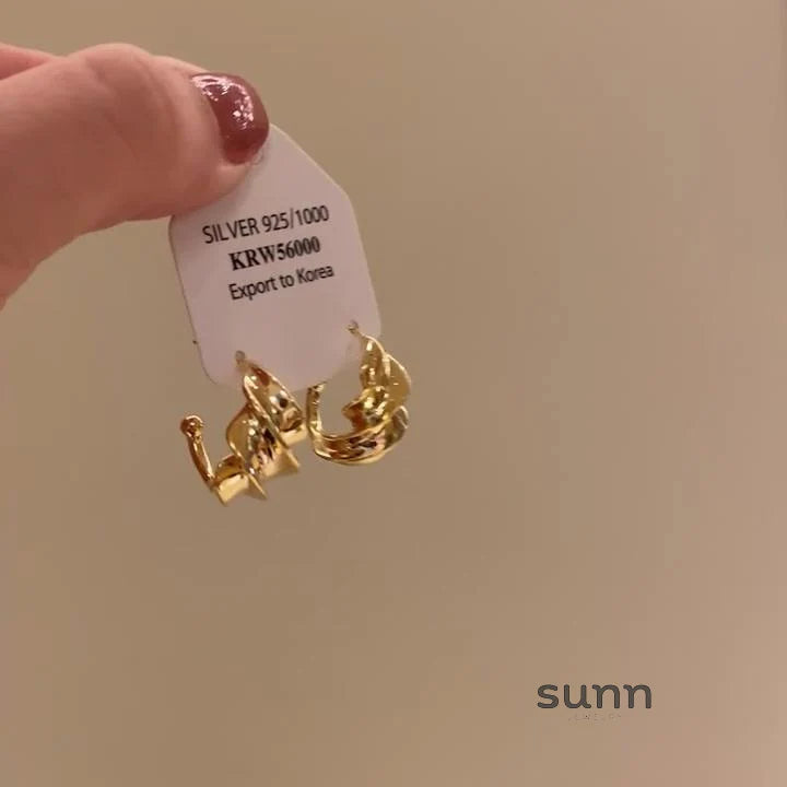 Yuritzi Molten Twist Studs