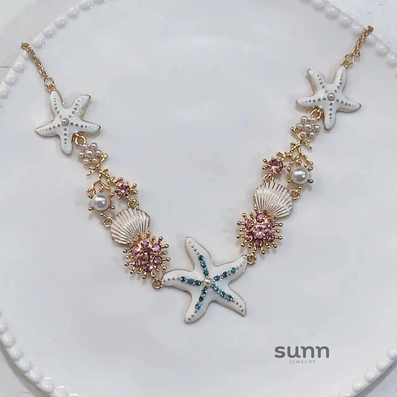 Yuritzy Vibrant Starfish Necklace