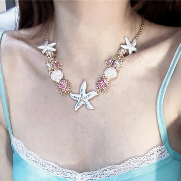 Yuritzy Vibrant Starfish Necklace